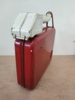 vintage metalen jerrycan 5 liter met schenktuit (2)